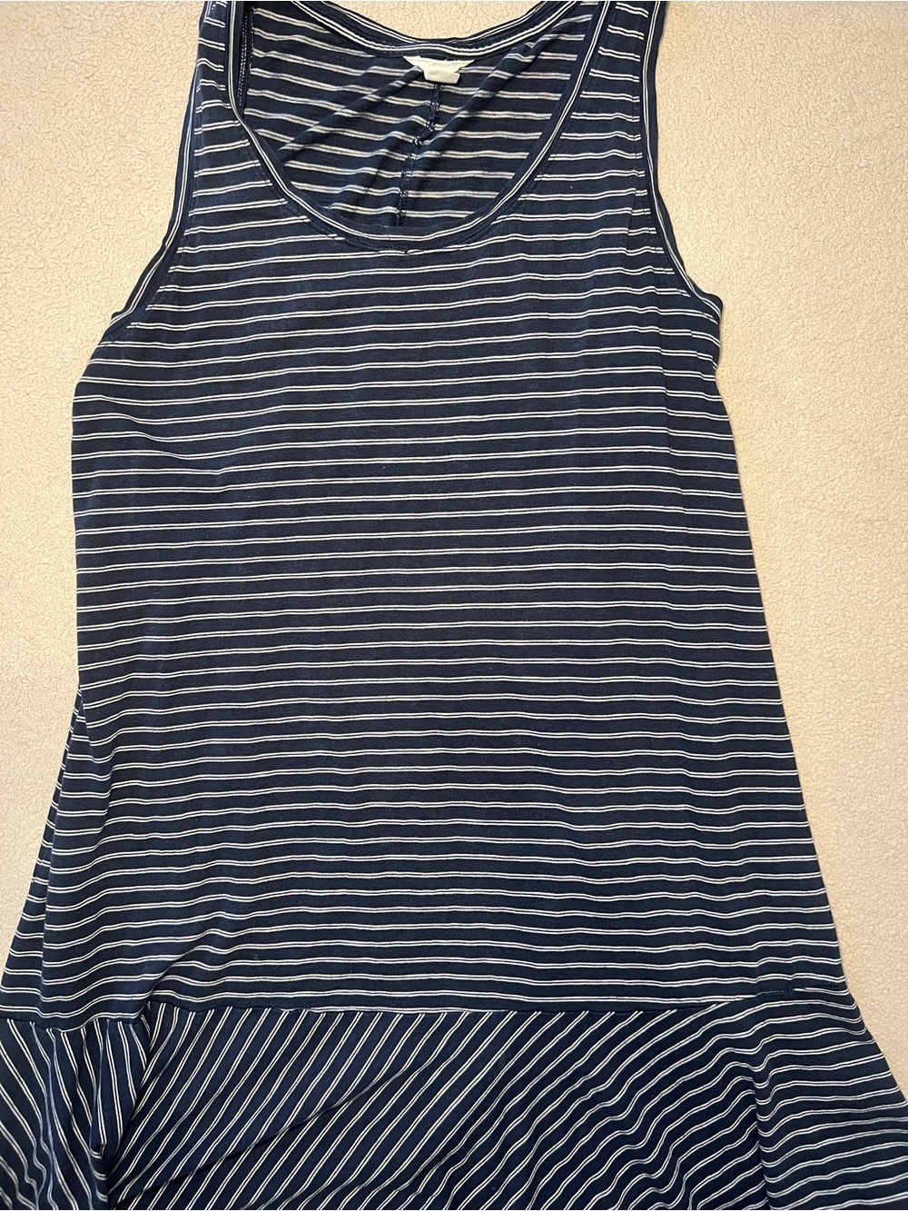 Caslon Striped Navy Blue Dress